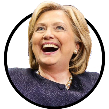 Clinton happy